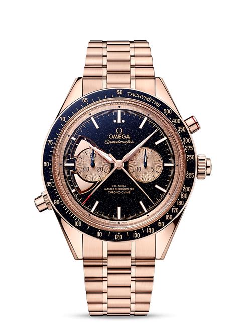 speedmaster chrono chime gold